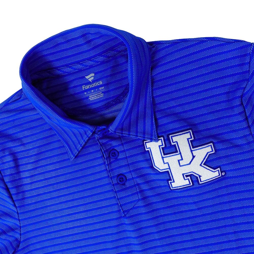 University of Kentucky Patched Fanatics Performance Golf Polo Shirt Men's Small